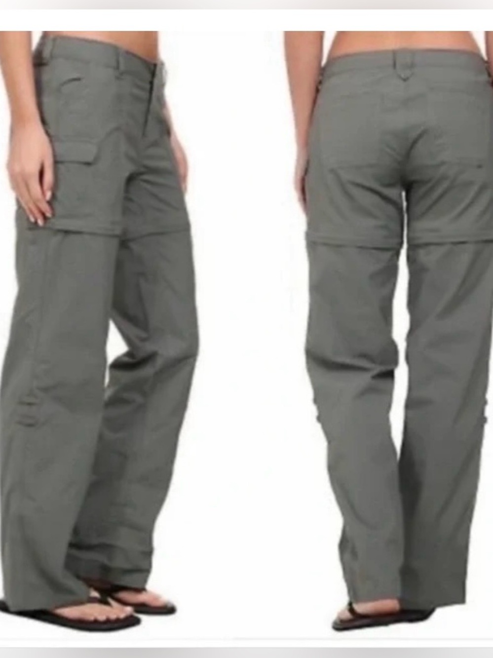 The North Face Paramount Peak Convertible Hiking Pants Gray Zip-Off 
4 Short